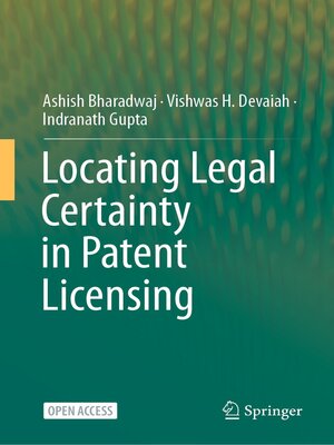Locating Legal Certainty in Patent Licensing - ebook